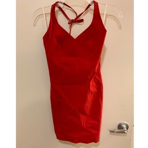 Red Halter Dress